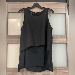 Alfani Black Layered Blouse